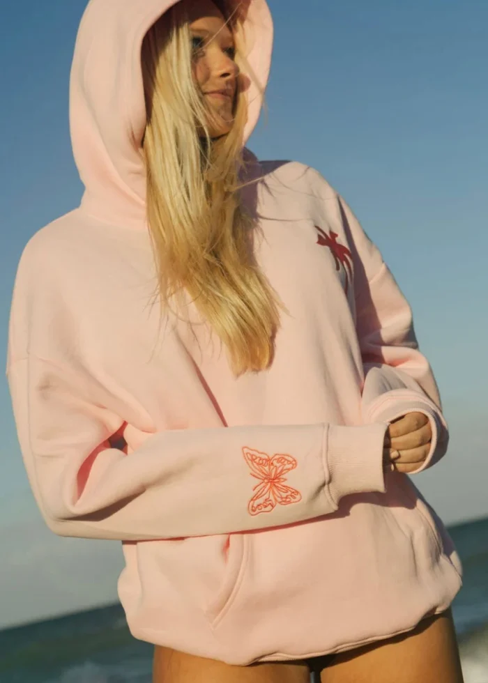 To Live For the Hope of it All" Hoodie in Pink