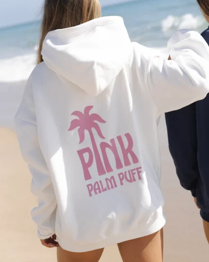 Classic Puff Hoodie in Pink Opal