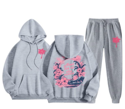 Meet Me At The Ocean Grey Tracksuit