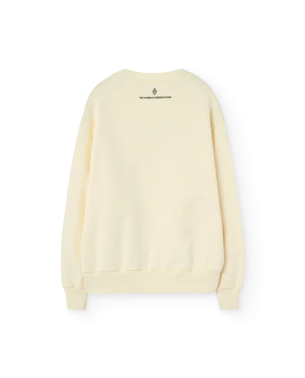 White Pink Puff Sunset Bear Sweatshirt