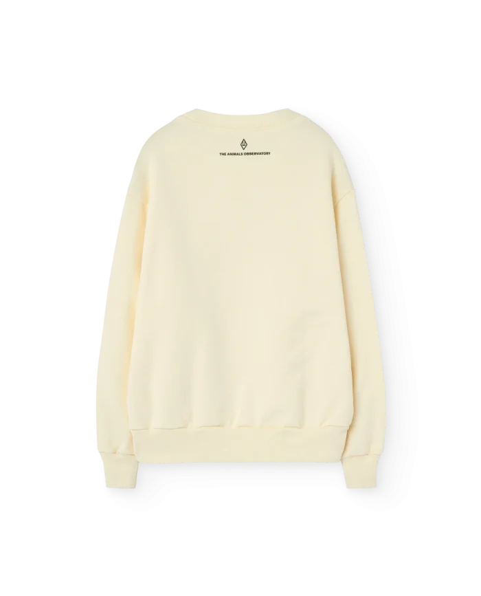 White Pink Puff Sunset Bear Sweatshirt